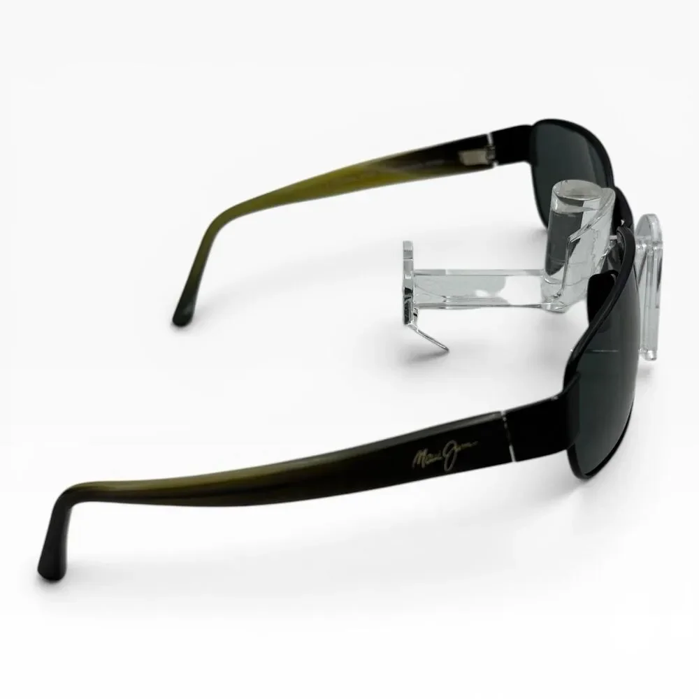 Maui Jim Sunglasses, Black Coral MJ-249-2M, 65-16-115 Matte Black, Metal, Italy